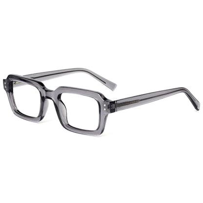 EDG zero strength blue light glasses in grey, side view